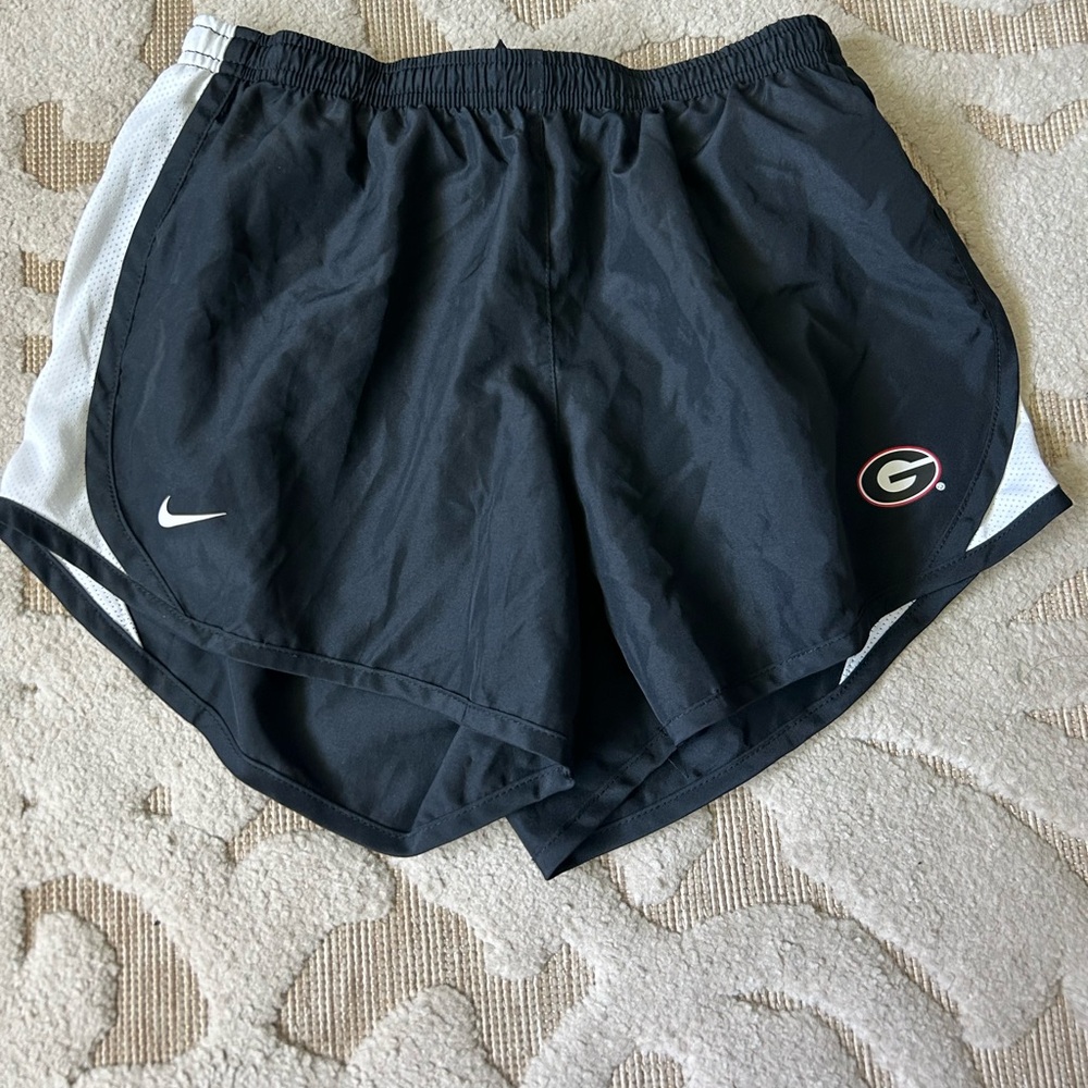 Kids Nike large university of Georgia running shorts